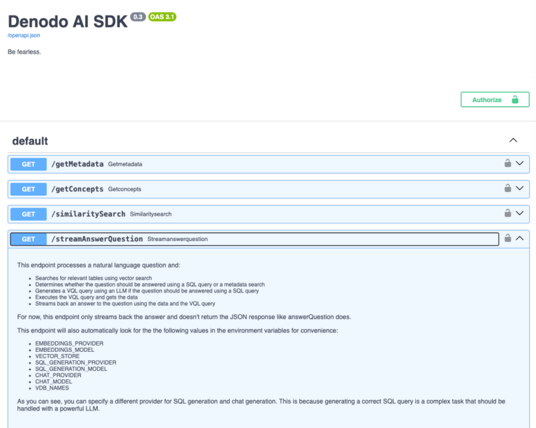 (그림3) 디노도 AI SDK API 스웨거 문서